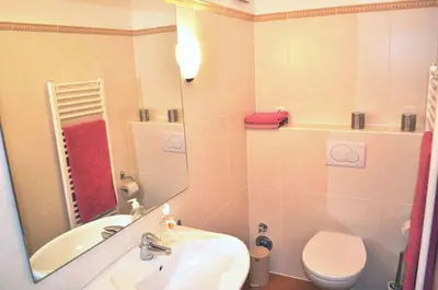 Ein Badezimmer in der Unterkunft Haus am Strand Ferienwohnung Nr 01