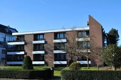 Das Gebäude in dem sich die Ferienwohnung befindet