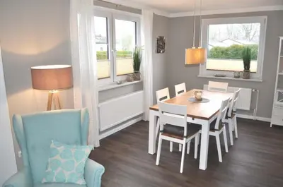 Ein Sitzbereich in der Unterkunft Haus Seehase Ferienwohnung Nr 01