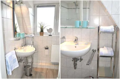 Ein Badezimmer in der Unterkunft Haus Seehase Ferienwohnung Nr 02