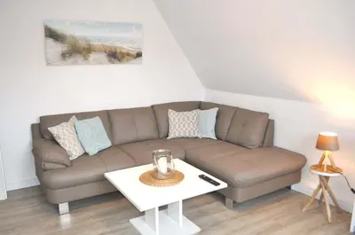 Ein Sitzbereich in der Unterkunft Haus Seehase Ferienwohnung Nr 02