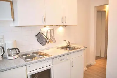 Küche/Küchenzeile in der Unterkunft Haus Seehase Ferienwohnung Nr 03