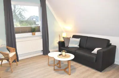 Ein Sitzbereich in der Unterkunft Haus Seehase Ferienwohnung Nr 03
