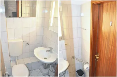 Ein Badezimmer in der Unterkunft Landhaus Köppen Ferienwohnung Nr 03