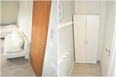 Ein Bett oder Betten in einem Zimmer der Unterkunft Landhaus Köppen Ferienwohnung Nr 16