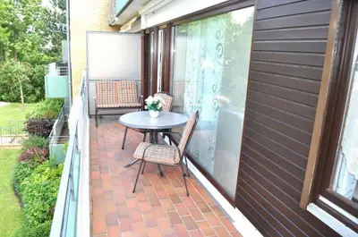 Ein Balkon oder eine Terrasse in der Unterkunft Lisas Nest Ferienwohnung