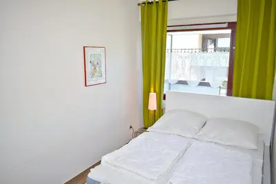 Ein Bett oder Betten in einem Zimmer der Unterkunft Lisas Nest Ferienwohnung