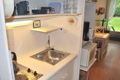 Küche/Küchenzeile in der Unterkunft Muschel Appartement