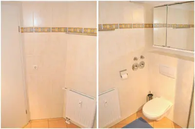 Ein Badezimmer in der Unterkunft Ostseeallee 1 Ferienwohnung Jolle