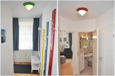 Ein Badezimmer in der Unterkunft Ostseeallee 11 Ferienwohnung Rauschen