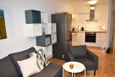 Küche/Küchenzeile in der Unterkunft Ostseeallee 33 Ferienwohnung Ostseeliebe