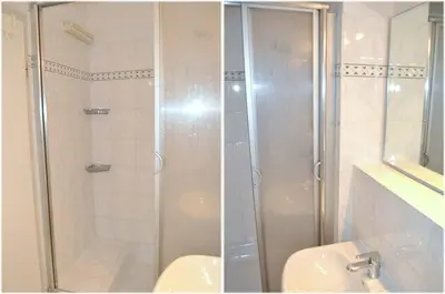 Ein Badezimmer in der Unterkunft Ostseeallee 4 Ferienwohnung Nr 01