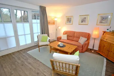 Ein Sitzbereich in der Unterkunft Ostseeallee 4 Ferienwohnung Nr 20