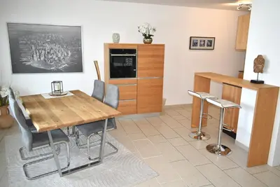 Küche/Küchenzeile in der Unterkunft Residenz Niendorf Ferienwohnung Nr 33
