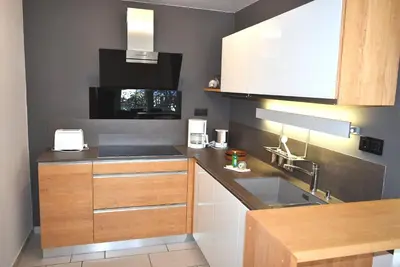 Küche/Küchenzeile in der Unterkunft Residenz Niendorf Ferienwohnung Nr 33