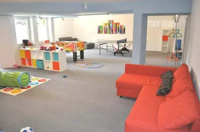Ein Sitzbereich in der Unterkunft Residenz Ostseestrand Ferienwohnung Nr 08