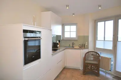 Küche/Küchenzeile in der Unterkunft Residenz Ostseestrand Ferienwohnung Nr 15 Meerblick