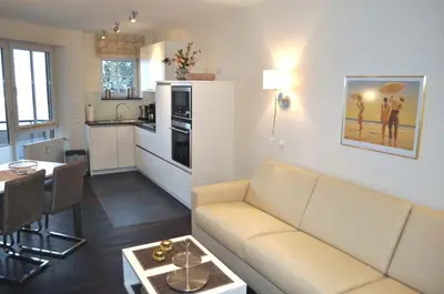 Küche/Küchenzeile in der Unterkunft Residenz Ostseestrand Ferienwohnung Nr 21 Meerblick