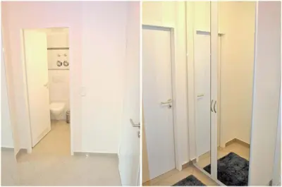 Ein Badezimmer in der Unterkunft Strandhotel Ferienwohnung Nr 10