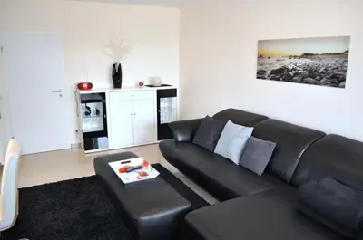 Küche/Küchenzeile in der Unterkunft Strandhotel Ferienwohnung Nr 10