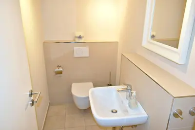 Ein Badezimmer in der Unterkunft Villa Somersby Ferienwohnung Nr 02