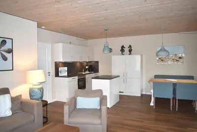 Küche/Küchenzeile in der Unterkunft Villa Somersby Ferienwohnung Nr 02
