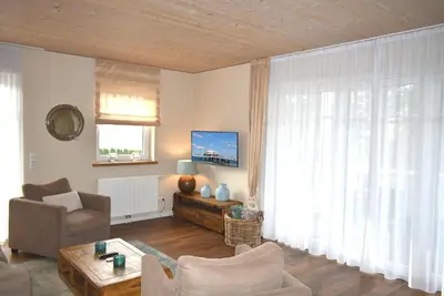 TV/Unterhaltungsangebot in der Unterkunft Villa Somersby Ferienwohnung Nr 03