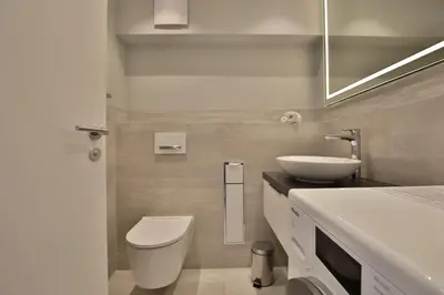 Ein Badezimmer in der Unterkunft Haus Schäfer