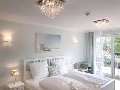 Ein Bett oder Betten in einem Zimmer der Unterkunft Unser Sommerhaus