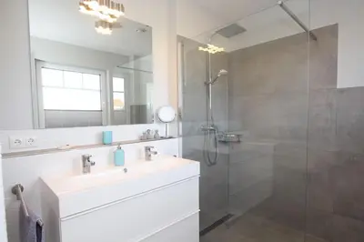 Ein Badezimmer in der Unterkunft Ferienhaus Fine