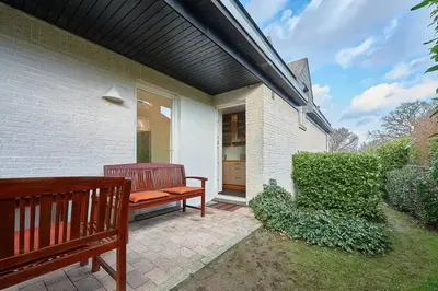Ein Balkon oder eine Terrasse in der Unterkunft Ostseeparadies mit Garten, 3 Zimmer, strandnah