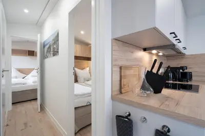 Ein Bett oder Betten in einem Zimmer der Unterkunft Ostseecamp 