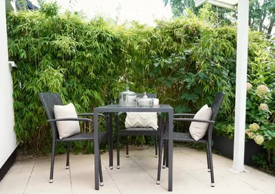 Ein Garten an der Unterkunft Amselweg - Sandkorn
