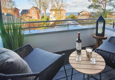 Ein Balkon oder eine Terrasse in der Unterkunft Paradise Suite - Penthouse mit Meerblick
