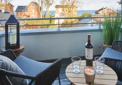 Getränke in der Unterkunft Sunshine Suite - mit Meerblick