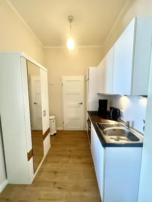 Küche/Küchenzeile in der Unterkunft Apartment Traveblick