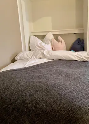 Ein Bett oder Betten in einem Zimmer der Unterkunft Zwei Zimmer Natur und Luxus Ferienwohnung mit Garten