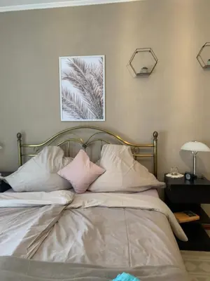 Ein Bett oder Betten in einem Zimmer der Unterkunft Zwei Zimmer Natur und Luxus Ferienwohnung mit Garten