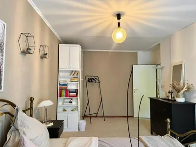 Ein Bett oder Betten in einem Zimmer der Unterkunft Zwei Zimmer Natur und Luxus Ferienwohnung mit Garten