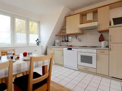 Küche/Küchenzeile in der Unterkunft Altes Zollhaus, Fewo- Nr 5