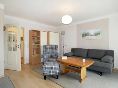 Ein Sitzbereich in der Unterkunft Brise Ferienwohnung