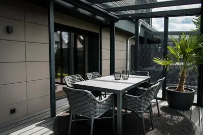 Grundriss der Unterkunft Wellness House Energy mit Whirlpool