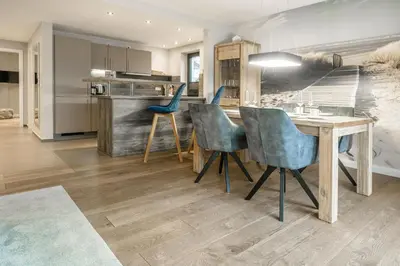 Küche/Küchenzeile in der Unterkunft Beach House Strandkorb