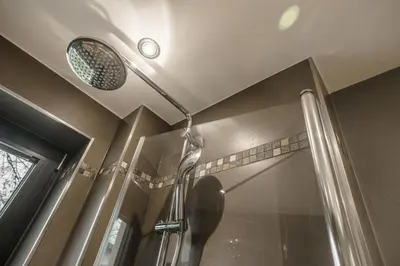 Ein Badezimmer in der Unterkunft Beach House Strandkorb