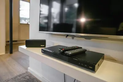 TV/Unterhaltungsangebot in der Unterkunft Baltic House Muschel