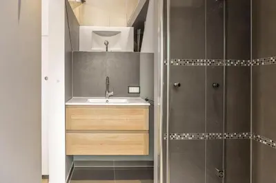 Ein Badezimmer in der Unterkunft Baltic House Penthousewohnung Seebrücke