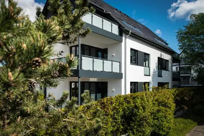 Das Gebäude in dem sich die Ferienwohnung befindet