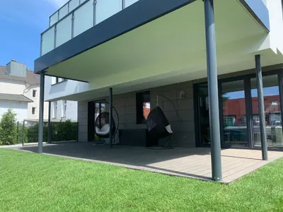 Das Gebäude in dem sich die Ferienwohnung befindet