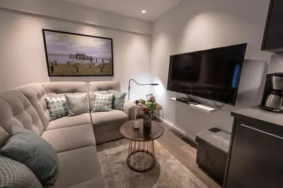TV/Unterhaltungsangebot in der Unterkunft Ocean House Glück