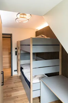 Ein Bett oder Betten in einem Zimmer der Unterkunft Wellness House Auszeit